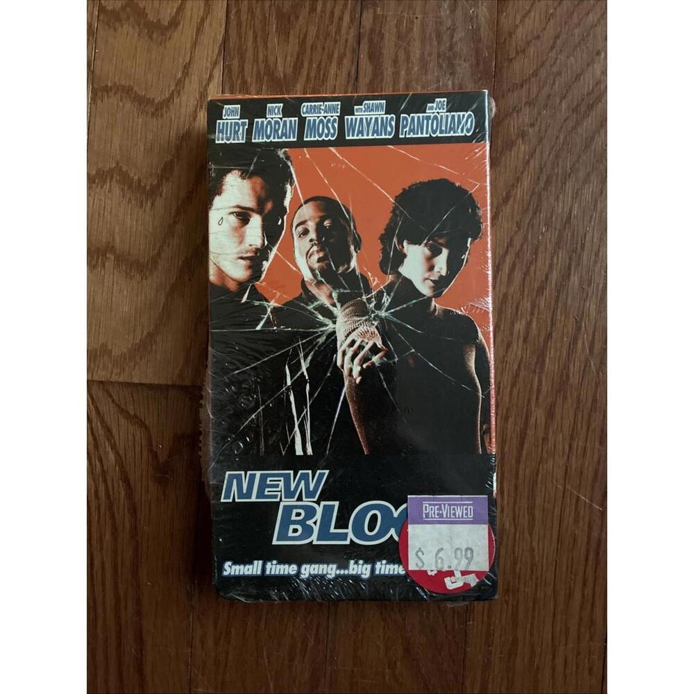New Blood VHS Video Tape Movie John Hurt Nick Moran New and Factory Sealed Promo